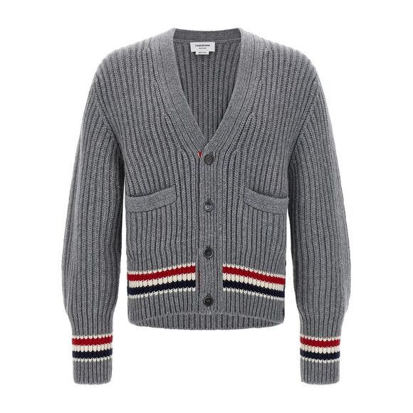 Thom Browne Men's Rwb Tape Cardigan